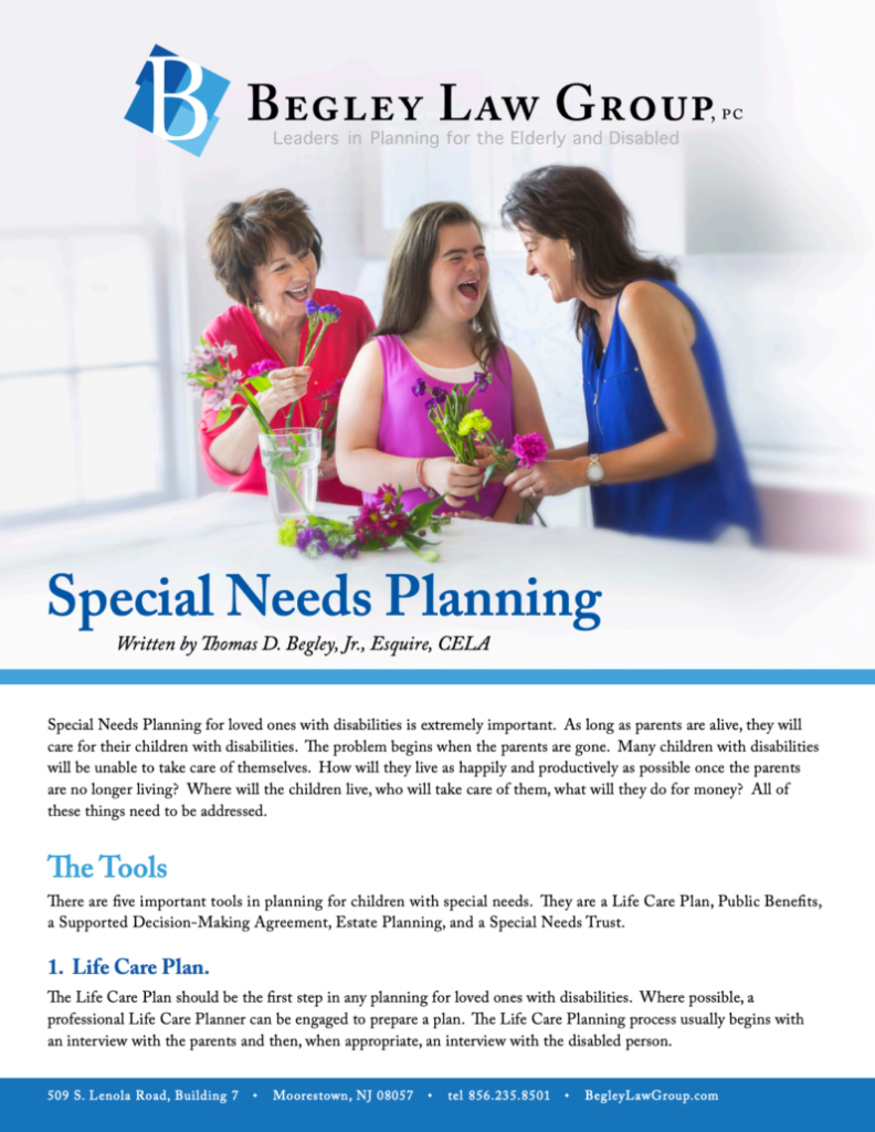 New Jersey Special Needs Planning Lawyer/Attorney, NJ Special Needs